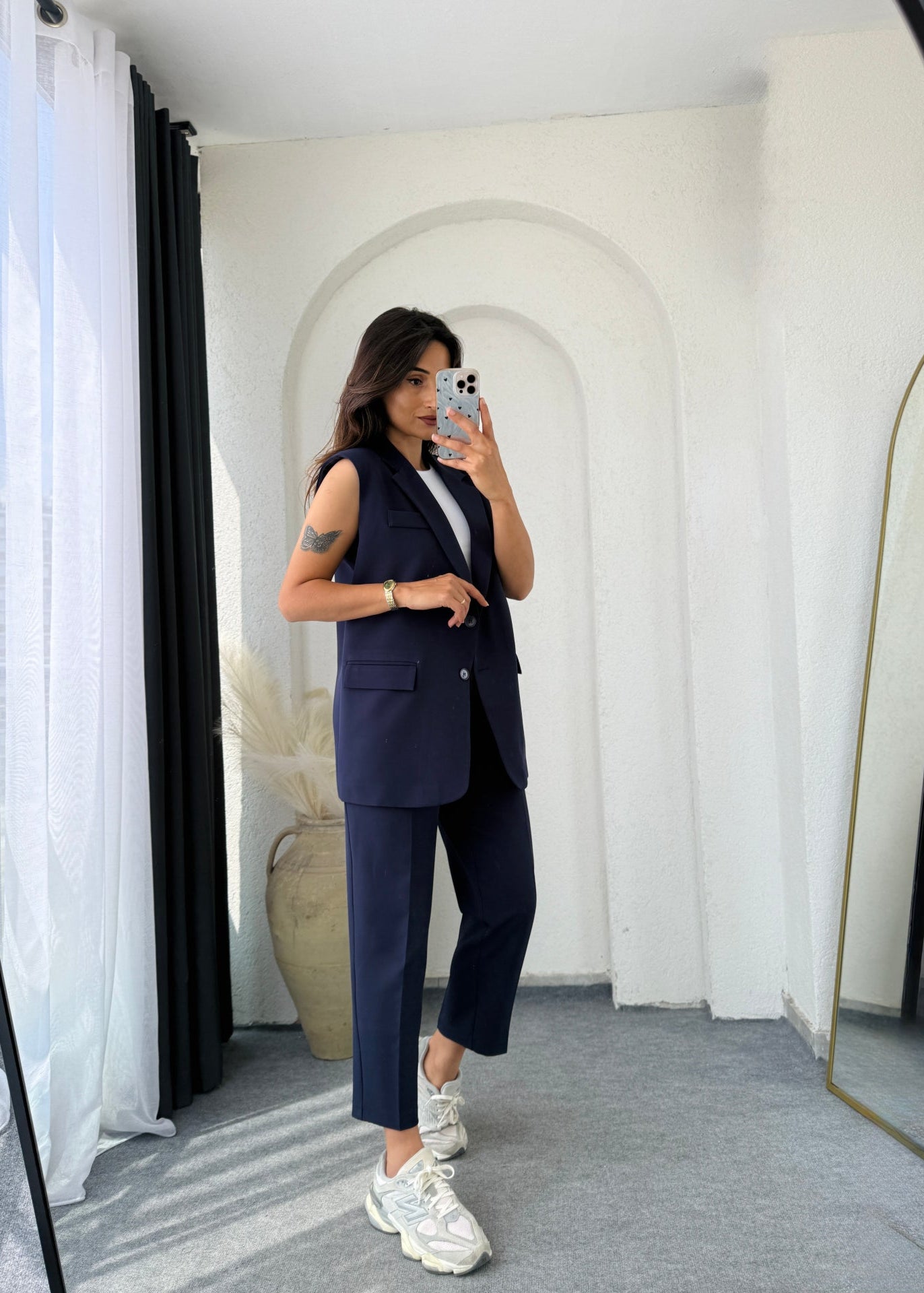 Summer jumpsuit with belt S6