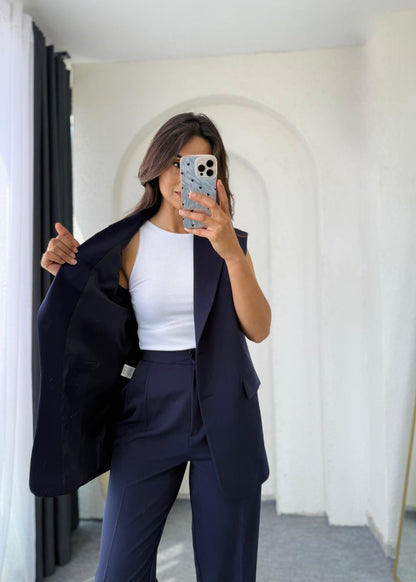 Summer jumpsuit with belt S6