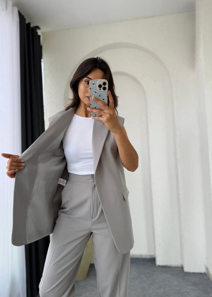 Summer jumpsuit with belt S6