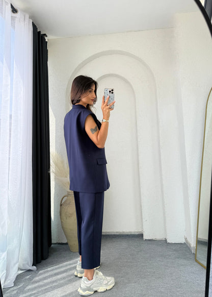 Summer jumpsuit with belt S6