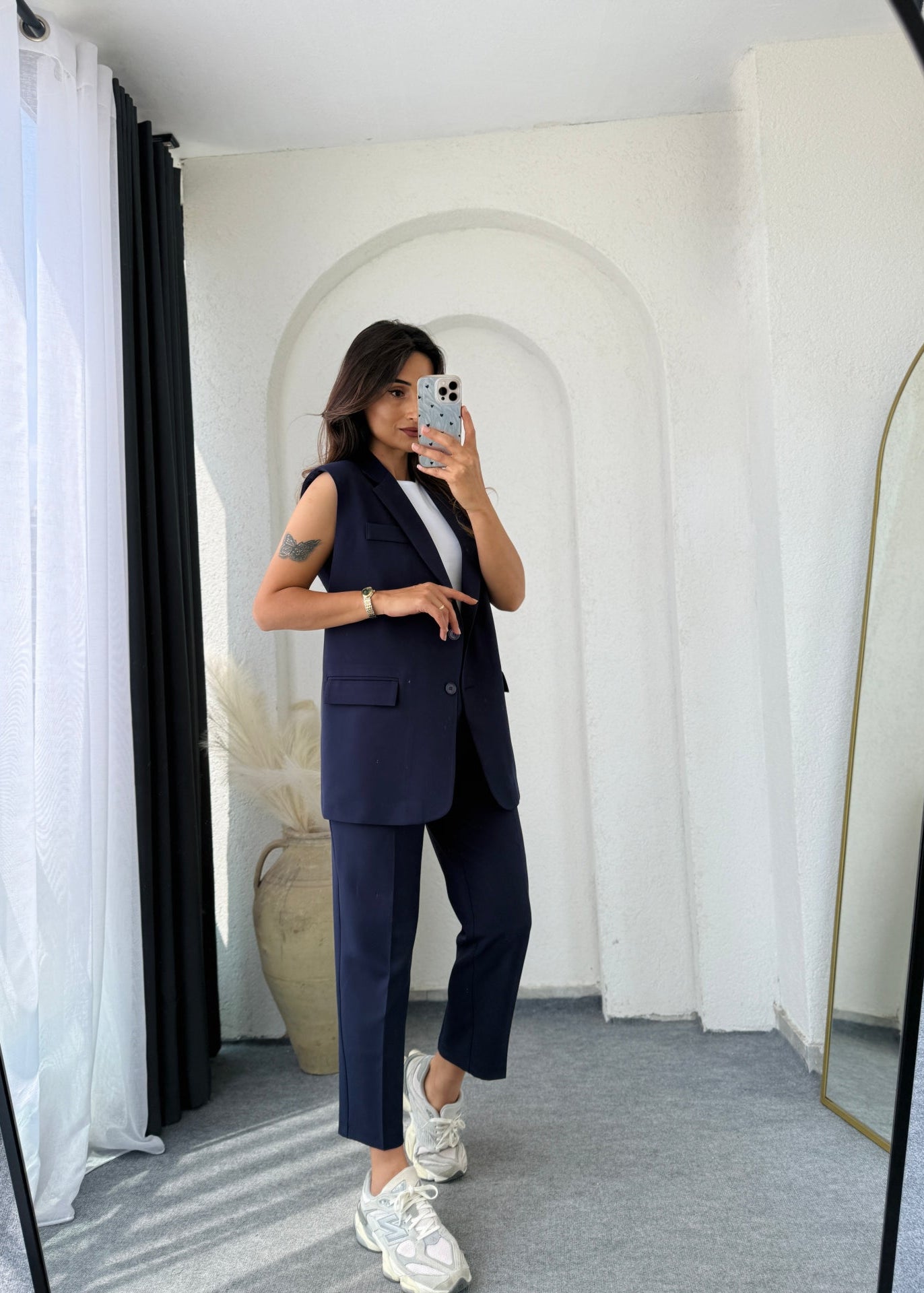 Summer jumpsuit with belt S6