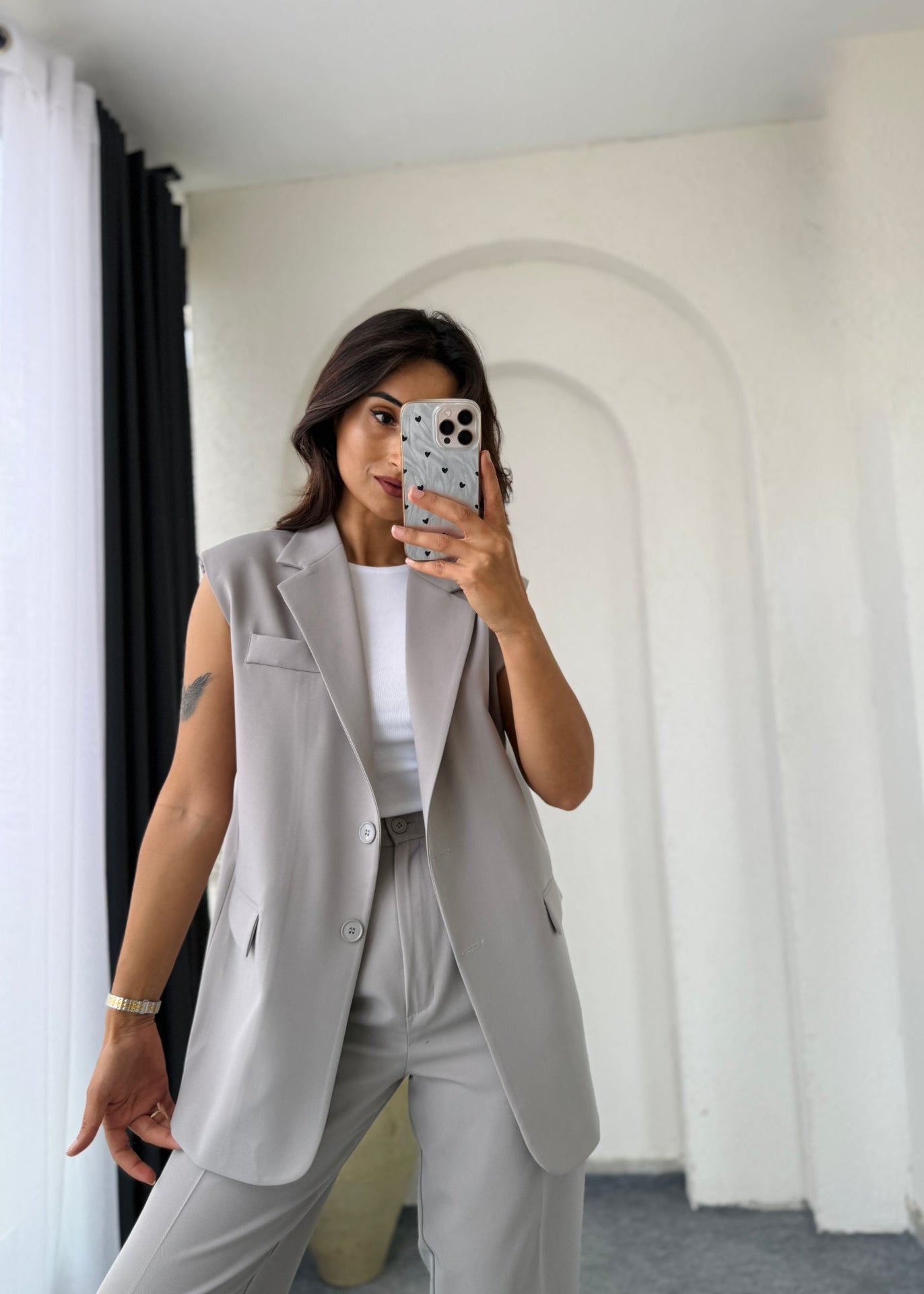 Summer jumpsuit with belt S6