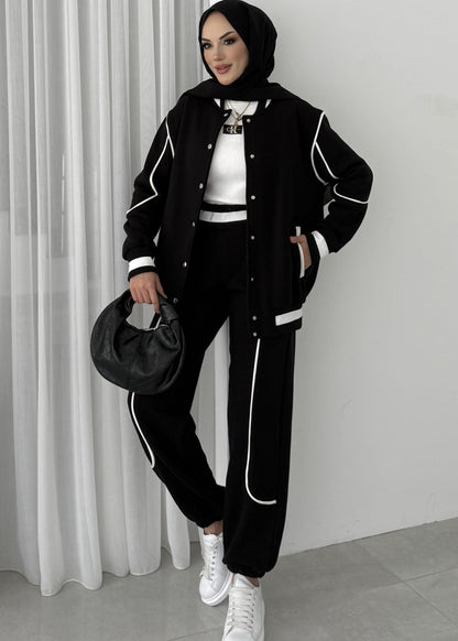 طقم كاجوال رياضي عملي وأنيق بتصميم عصري مناسب للاستخدام اليومي T105