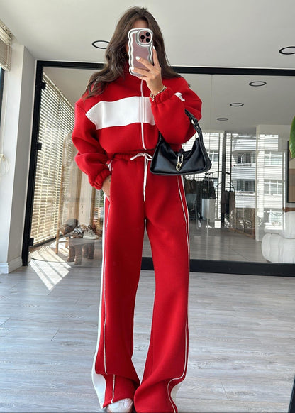 Casual cotton sportswear set (hoodie + pants) T18