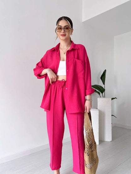 Long dress with polo neck opening D09