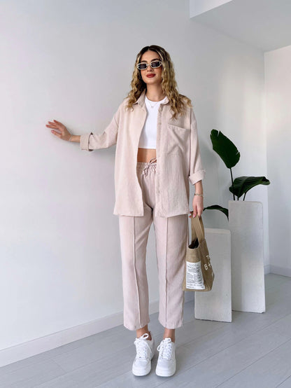 Long dress with polo neck opening D09