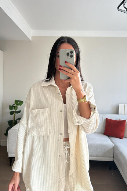 Casual velvet set (shirt + pants) T61 