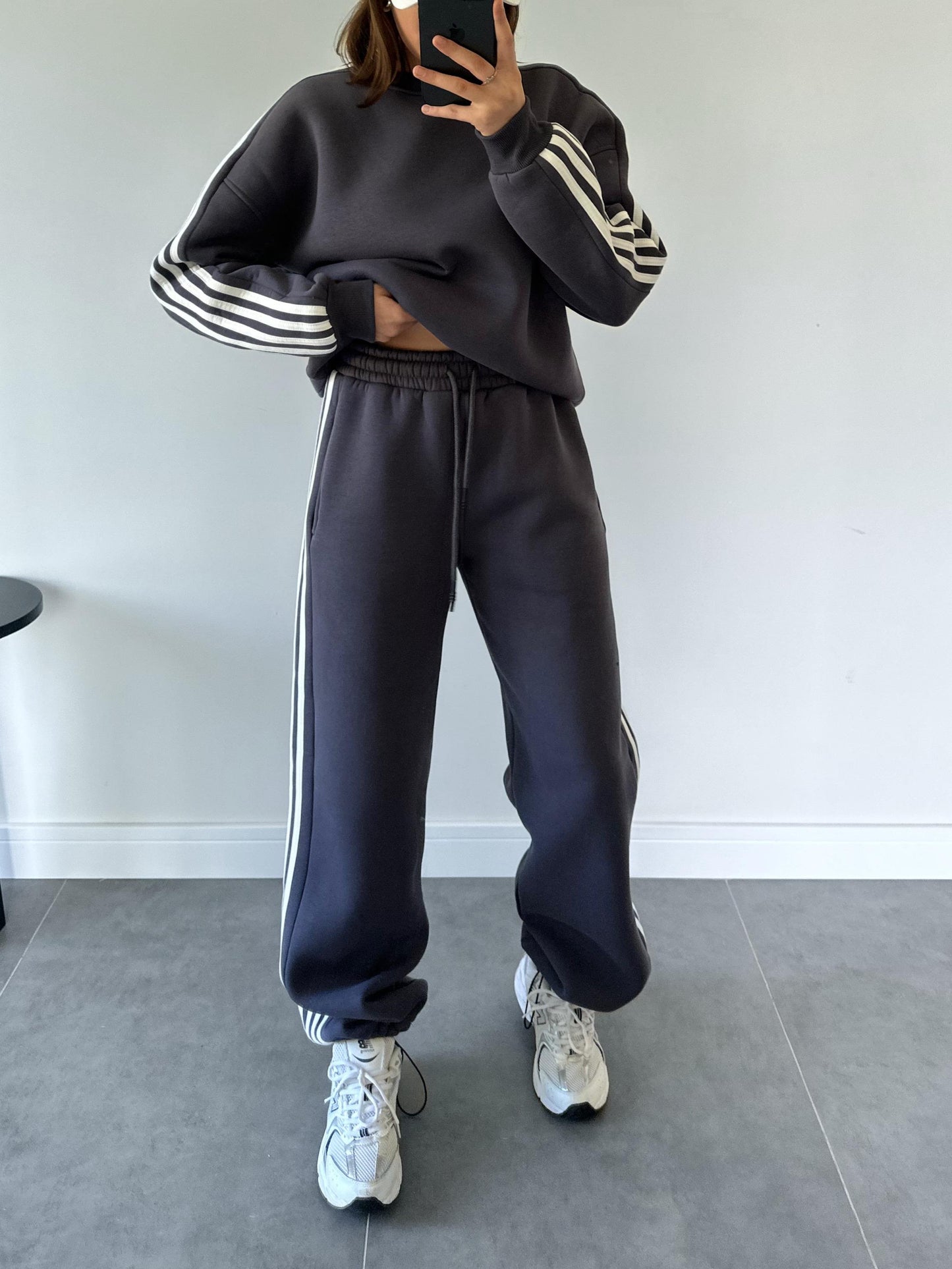 Cotton casual sportswear set (hoodie + pants) T16