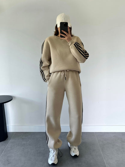 Cotton casual sportswear set (hoodie + pants) T16