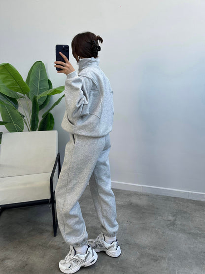 Cotton casual sportswear set (hoodie + pants) T19