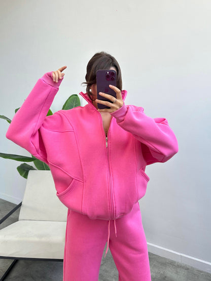 Cotton casual sportswear set (hoodie + pants) T19