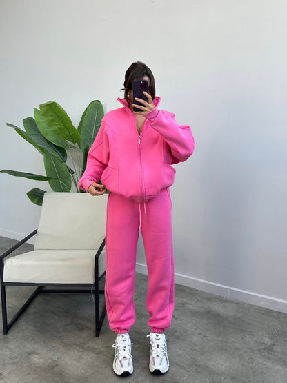 Cotton casual sportswear set (hoodie + pants) T19