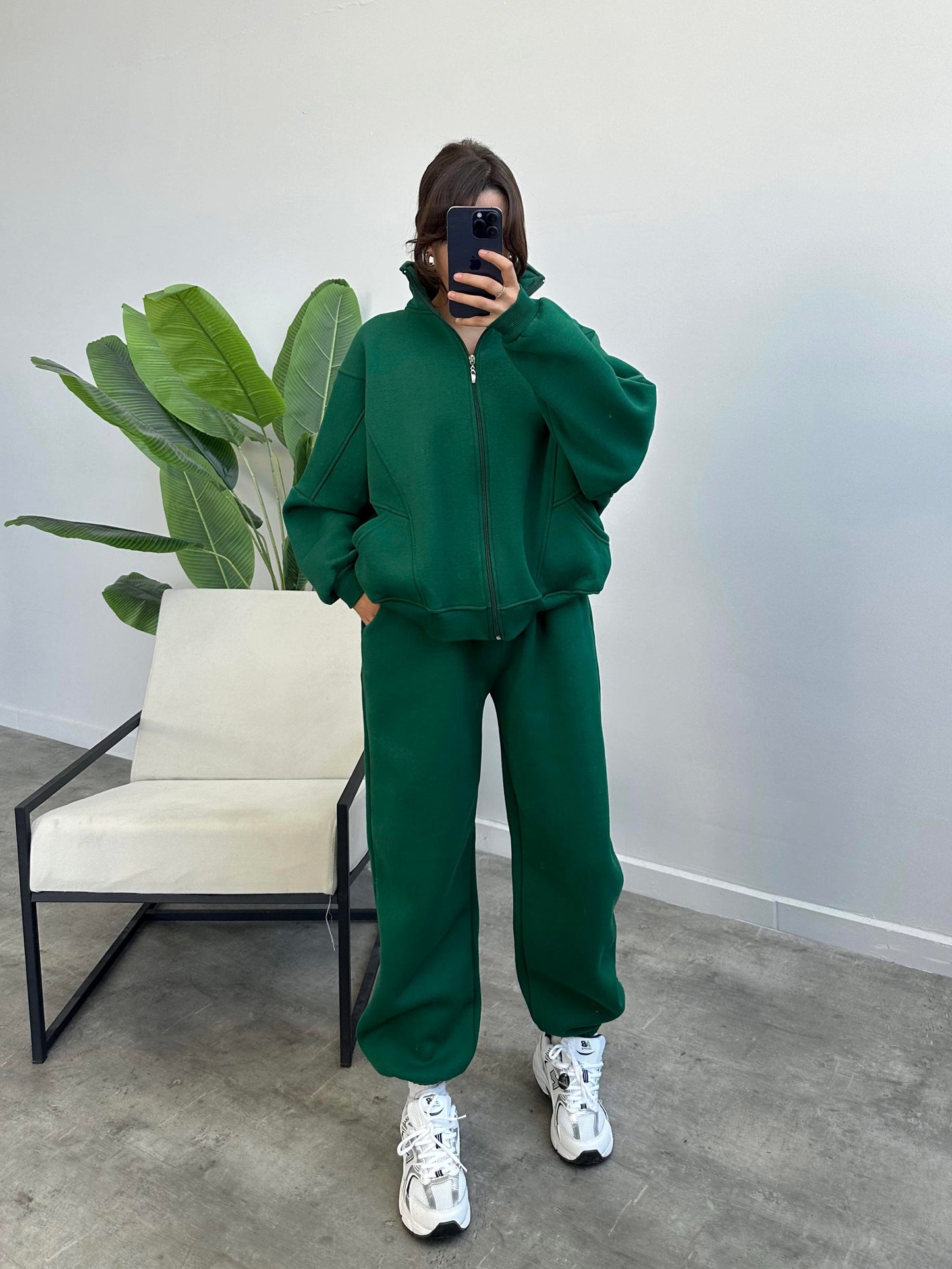 Cotton casual sportswear set (hoodie + pants) T19