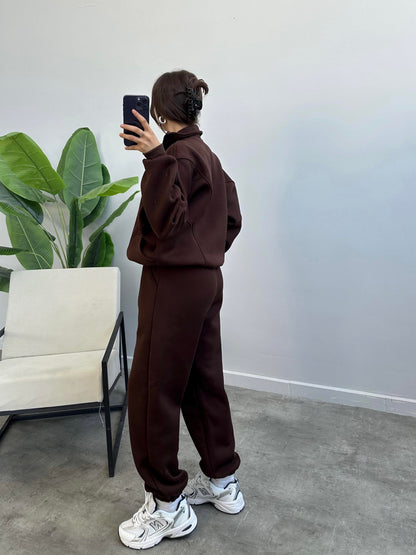 Cotton casual sportswear set (hoodie + pants) T19