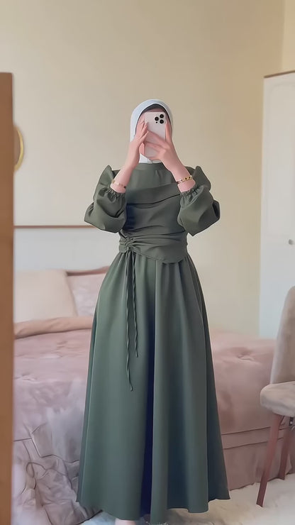 F34 A dress with a unique design 