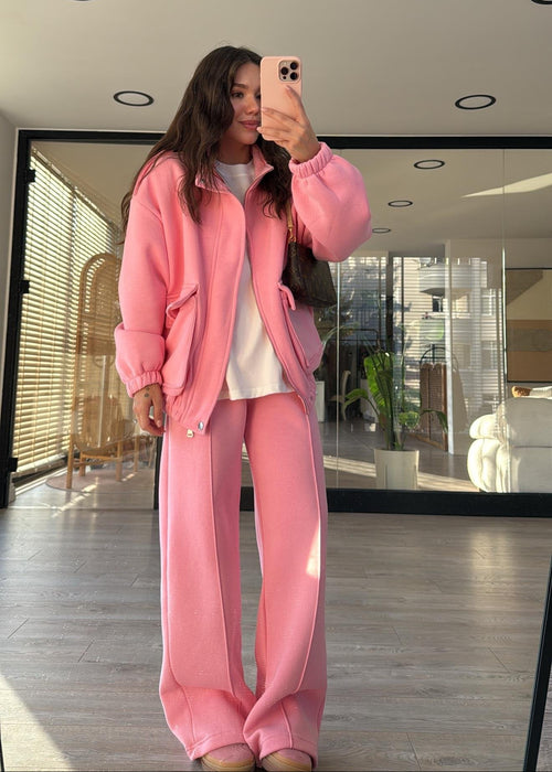 Casual cotton sportswear set (hoodie + pants) T44