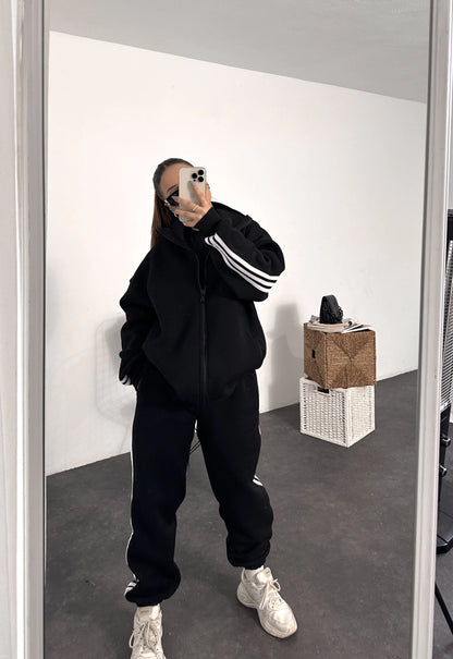 Casual cotton sportswear set (hoodie + pants) T15