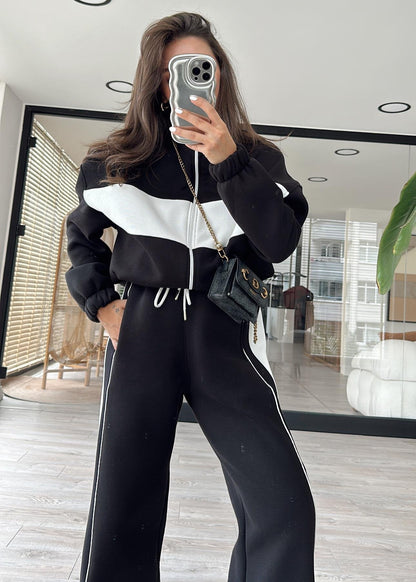 Casual cotton sportswear set (hoodie + pants) T18