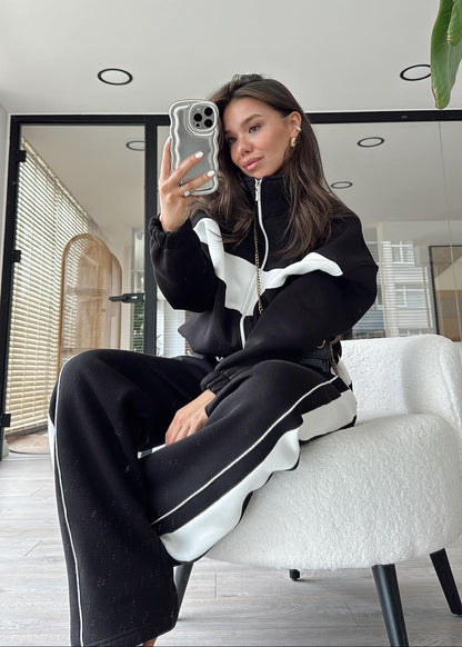 Casual cotton sportswear set (hoodie + pants) T18