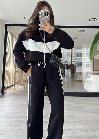 Casual cotton sportswear set (hoodie + pants) T18