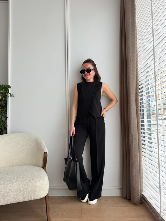 Summer jumpsuit with belt S6