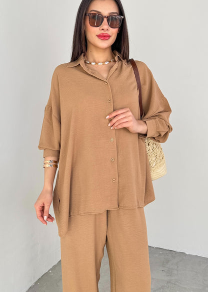 Summer jumpsuit with belt S6