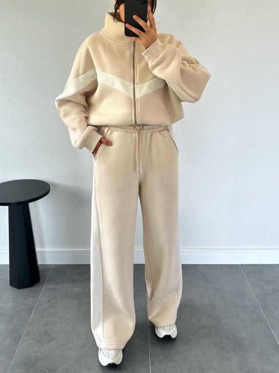 Casual cotton sportswear set (hoodie + pants) T14