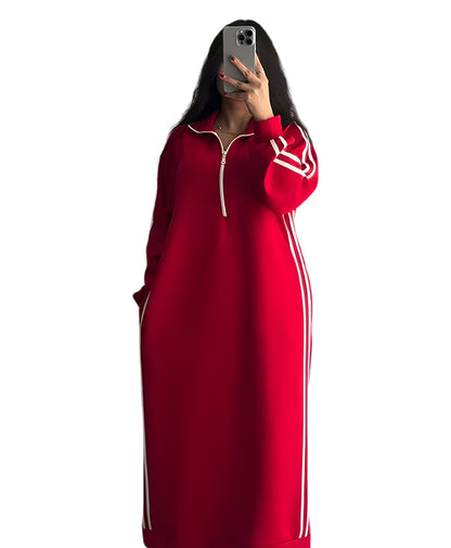 100% cotton dress in red, size T42, 2026