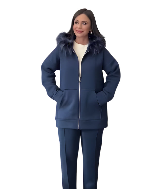 Casual cotton sportswear set (hoodie + pants) T41