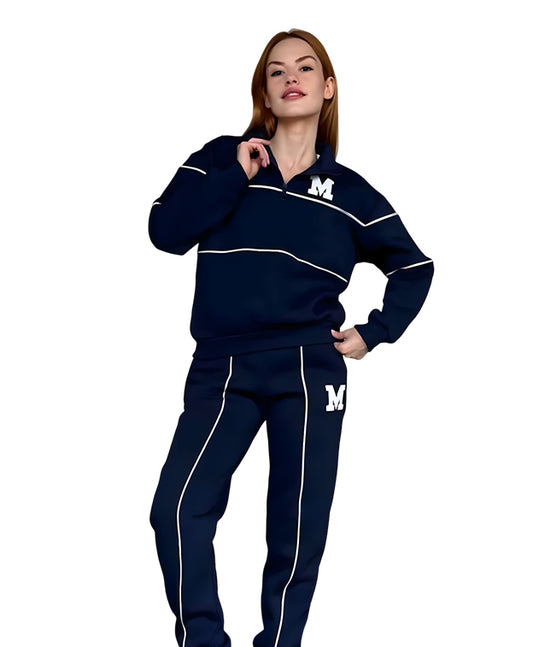 طقم كاجوال رياضي قطن (هودي+بنطلون) T49