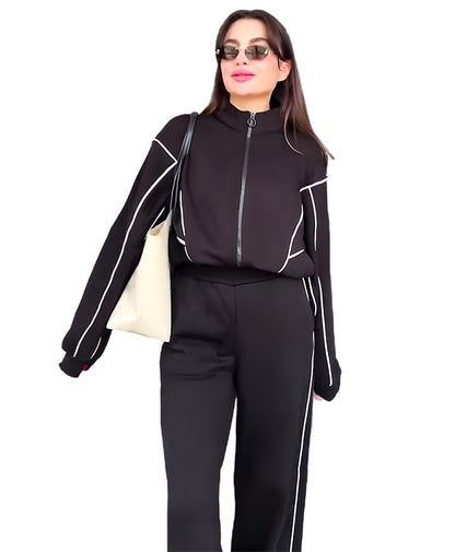 طقم كاجوال رياضي قطن (هودي+بنطلون) T39