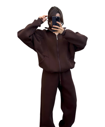 Cotton casual sportswear set (hoodie + pants) T19